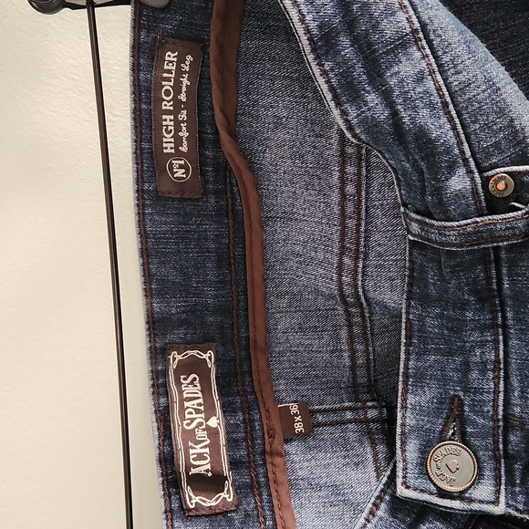 Jack of Spades High Roller Comfort Fit Straight Leg Jeans sz 38x36 stretch denim - Picture 5 of 5